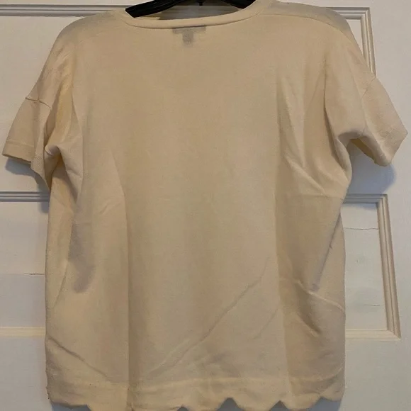 J Crew XS cream cotton shirt - Picture 6 of 6